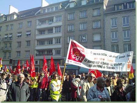 Manifestation à Caen