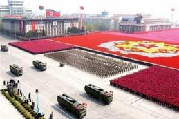 Parade militaire en Corée du Nord