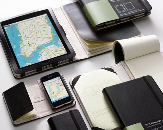 Official Moleskine iPhone and iPad covers Image moleskine iphone ipad covers 550x438 Étuis Moleskine iPhone et iPad