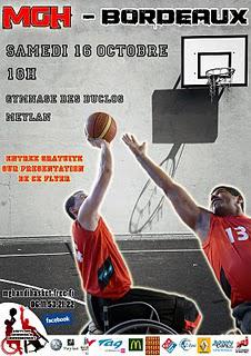 Basket-ball Nationale A Masculine MGH – Bordeaux (samedi, 18h aux Buclos)
