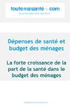 Dépenses de santé et budget des ménages