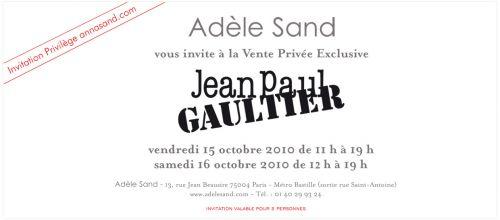 Vente privée Jean Paul Gaultier !