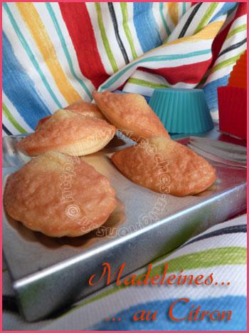 Madeleines au citron Madeleines au citron