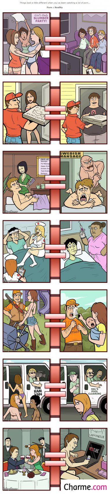 Vie reelle versus idees coquines Vie reelle versus idees coquines