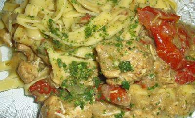 Blancs de Poulet aux tomates marinées Blancs de Poulet aux tomates marinées