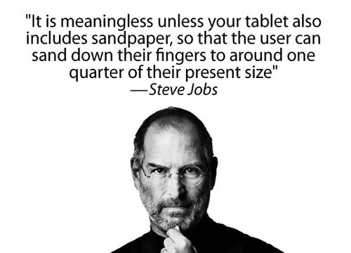 Steve Jobs Steve Jobs : « Il n’y aura pas d’iPad 7″ »