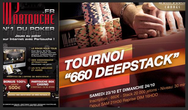660 € deepstack ce week-end à Cannes