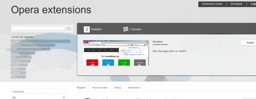 Capture-2 Opera 11 Alpha est enfin disponible avec le support des extensions