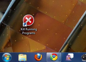 Fermez tous vos programmes en un clic sur windows7 Create a Shortcut that Quits Every Running Windows Program
