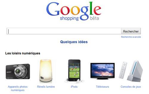 Google-Shopping in Google Shopping - Le comparateur de prix arrive en France