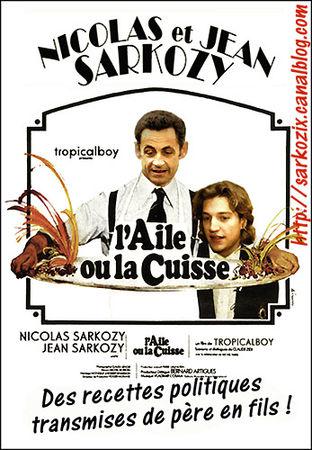 Jean Sarkozy, 24 ans, vient d'être réélu haut la main, av... aile_ou_cuisse