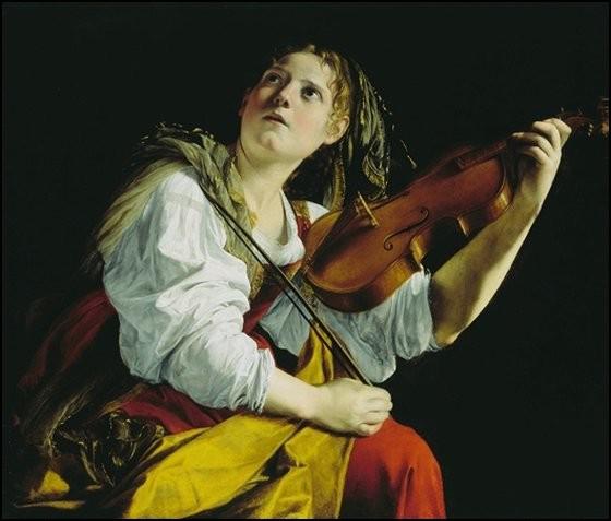 orazio gentileschi jeune femme au violon