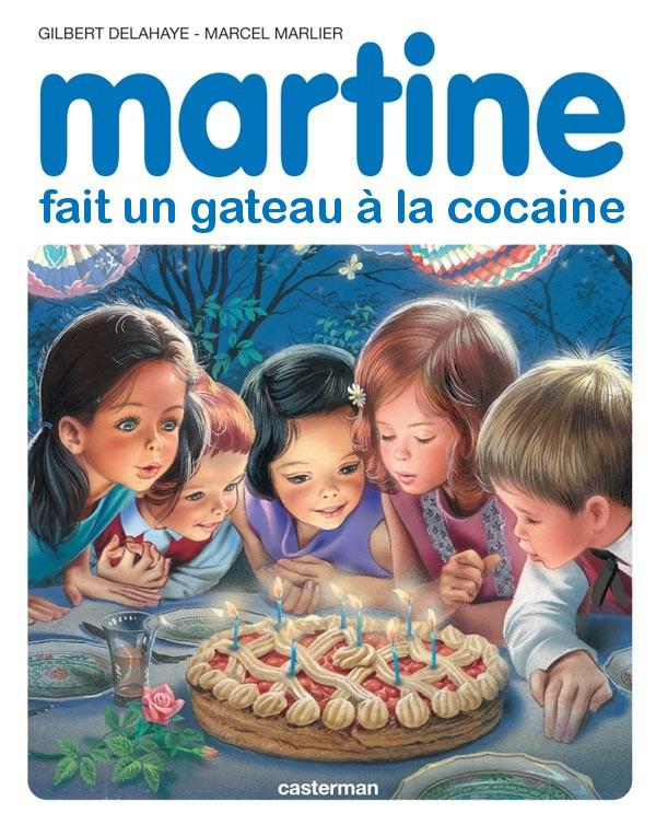 Martine fait un gâteau à la coke Martine fait un gâteau à la coke