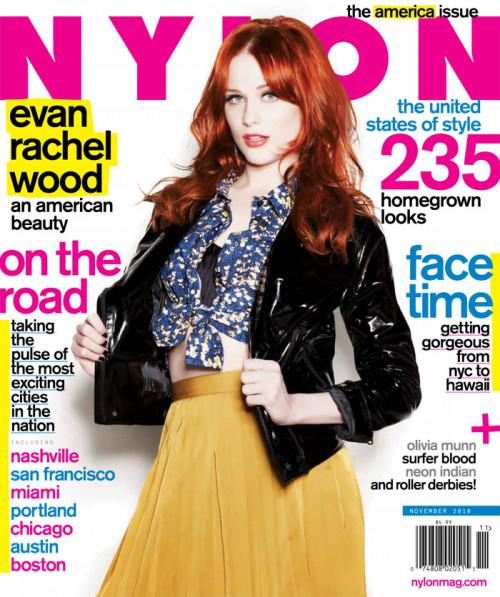 ✤ Evan Rachel Wood pose pour Nylon magazine ✤