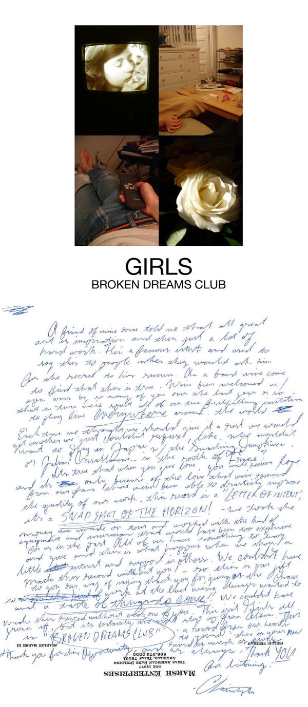 Girls - Broken Dreams Club Girls vous offre son prochain titre