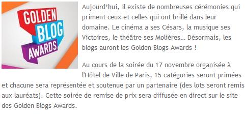 Participez à la 1ère édition des Golden Blogs Awards ! Affiche_GBA