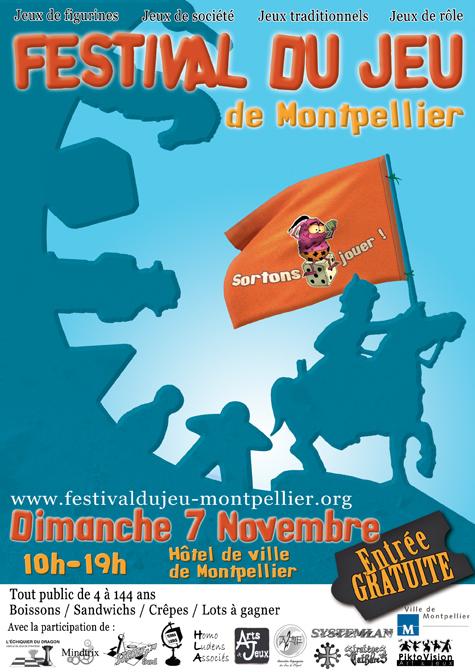 Festival sortons jouer Affiche 2010Def2bas Festival du Jeu « Sortons Jouer » le 7 novembre à Montpellier