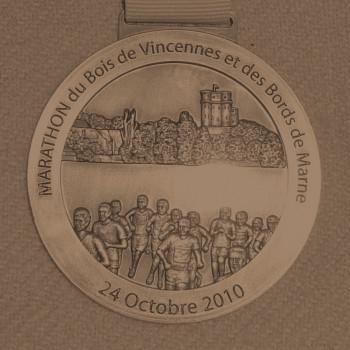 Medaille Marathon du Bois de Vincennes et des bords de Marne, une première édition réussie
