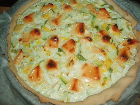 Tarte courgettes et vache qui rit P9250032