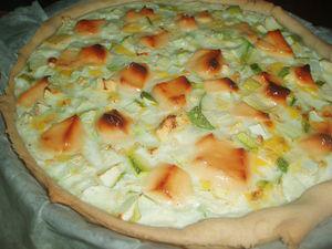 Tarte courgettes et vache qui rit P9250033