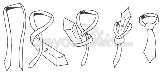 Noeud de cravate noeud simple Exemple avec le noeud simple