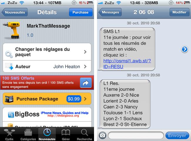 Tweak Cydia – MarkThatMessage, connaitre l’heure d’envoi et de réception des SMS/MMS