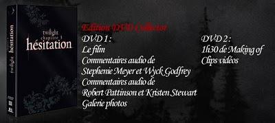 Eclipse : les dvd français disponibles dans 1 mois ! DVD Eclipse Hésitation édition collector