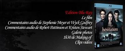 Eclipse : les dvd français disponibles dans 1 mois ! DVD Eclipse Hésitation édition Blu-ray