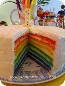 Le Rainbow Cake