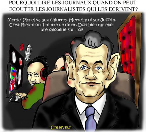 Le Canard Enchaîné révèle que Sarkozy se mêle directement des écoutes de journalistes! Sarkozy s'ennuie.jpg