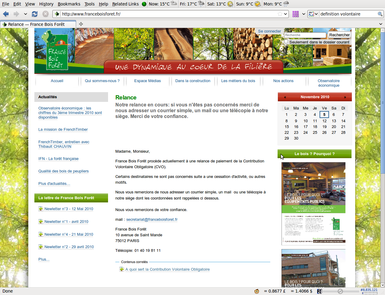 Screenshot-Relance — France Bois Forêt - Mozilla Firefox