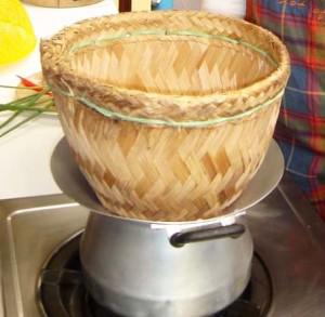 Cuisson du riz gluant