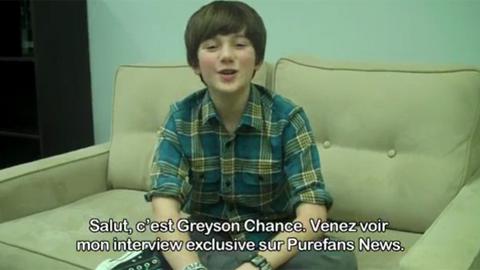 Greyson Chance ... il sera bientôt en EXCLU sur Purefans News ... la preuve Greyson Chance ... il sera bientôt en EXCLU sur Purefans News ... la preuve
