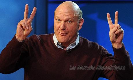 Steve Ballmer revend pour 2 milliards de dollars d'actions Microsoft