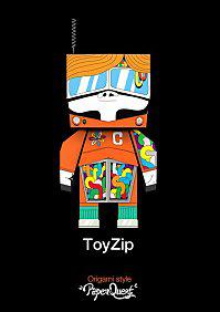 ToyZip - PaperToyz PaPer Quest Origami Style by Orange