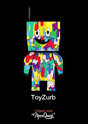 ToyZurb - PaperToyz PaPer Quest Origami Style by Orange