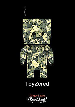ToyZcred - PaperToyz PaPer Quest Origami Style by Orange