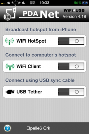 PdaNet : Partage de connection USB et créer votre Wifi !