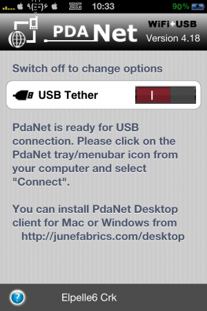 PdaNet : Partage de connection USB et créer votre Wifi !