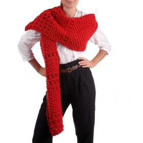 Echarpe WOOL & THE GANG Joni Lipstick Red Echarpe WOOL & THE GANG Joni Lipstick Red