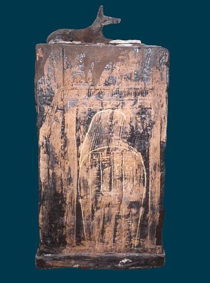 Coffre aux canopes (Couverture de l'ouvrage Abusir XVII, de Ladislav Bares) Iufaa - Coffre aux canopes (Couverture ouvrage Bares - Abus