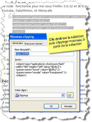 Insertion propre et rapide d'une vidéo sur son site Insertion propre et rapide d'une vidéo sur son site
