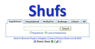 Moteur de recherche RapidShare et autres