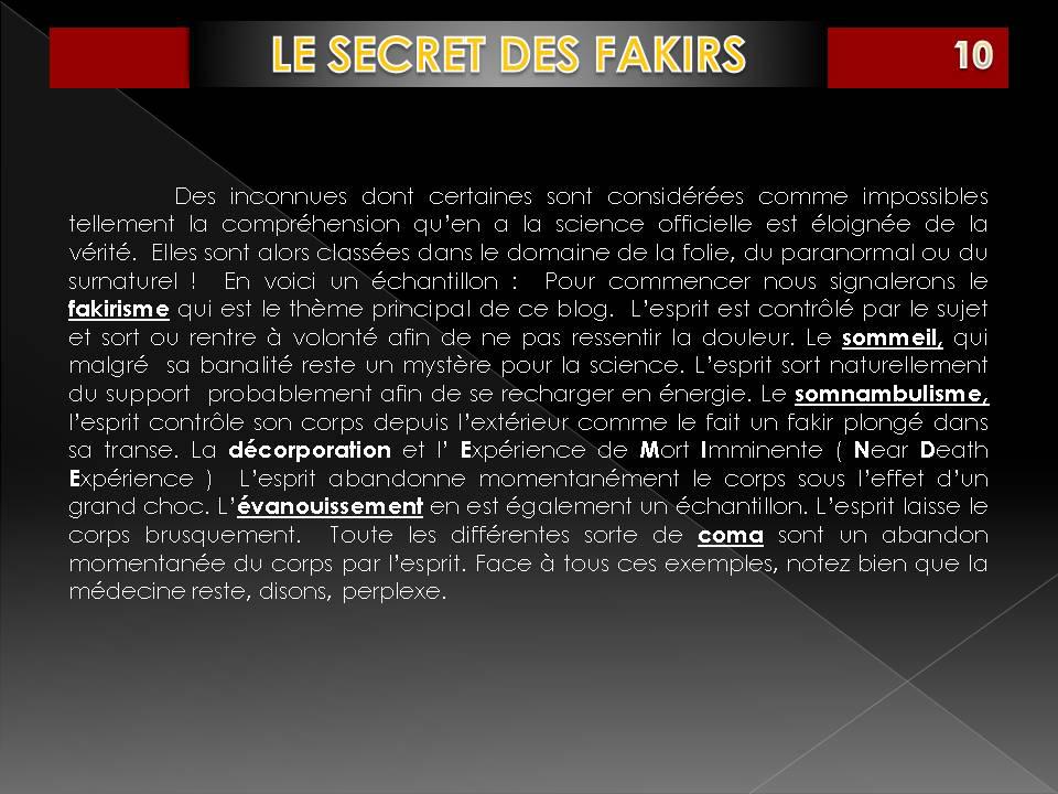LE SECRET DES FAKIRS Diapositiva10