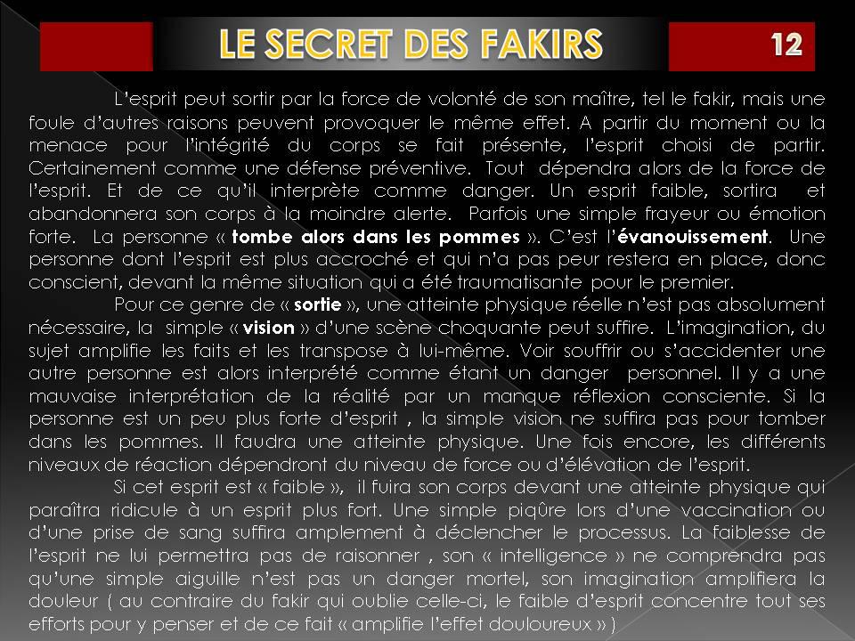 LE SECRET DES FAKIRS Diapositiva12
