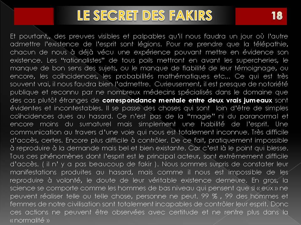 LE SECRET DES FAKIRS Diapositiva18