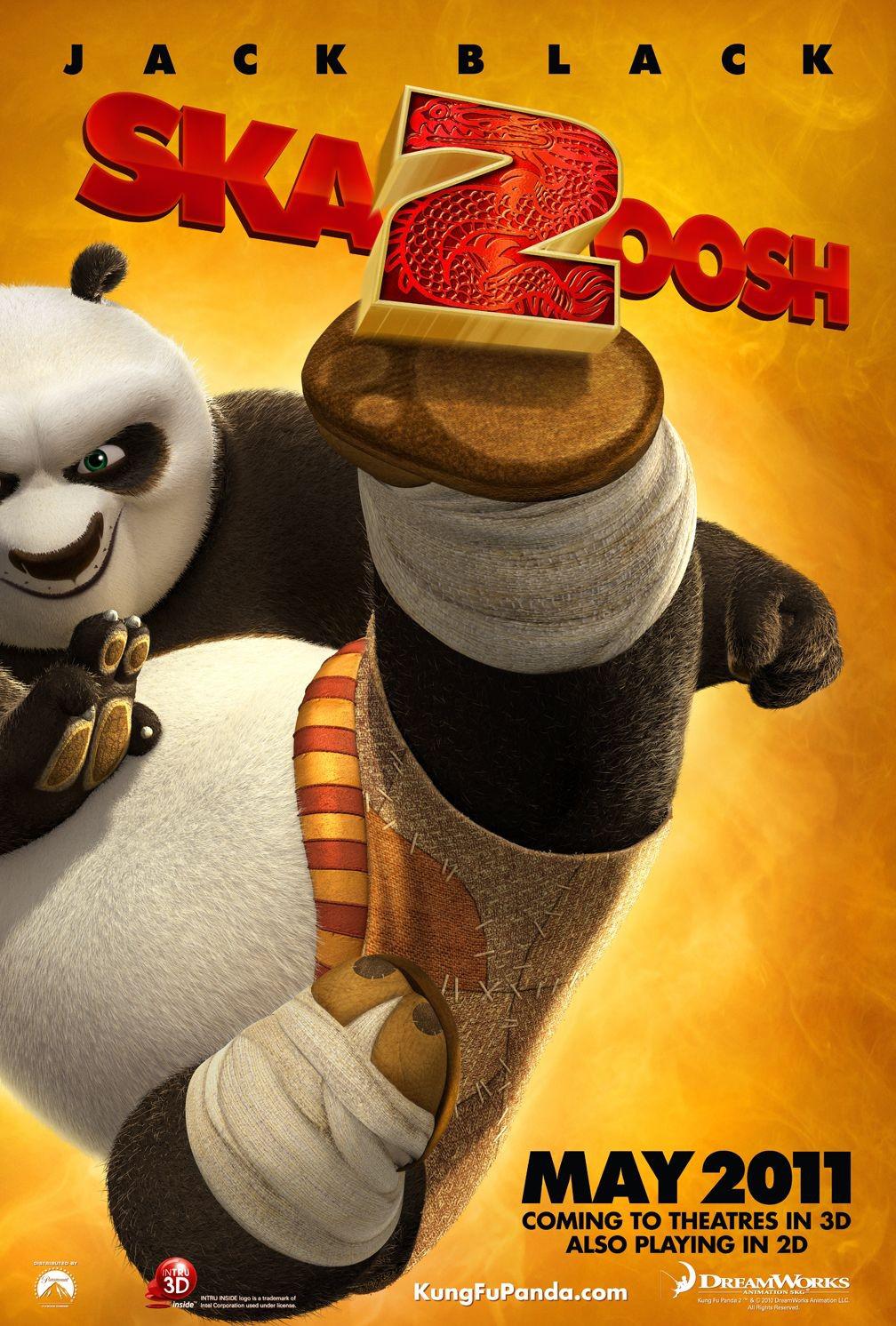 Quelques affiches de dessins-animés... Kung Fu Panda 2 : première affiche