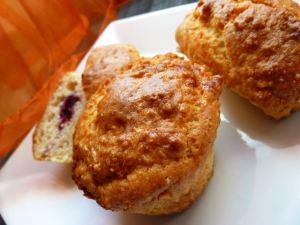 Muffins à la crème sure mais pas que - 2 Muffins à la crème sure et aux cranberries