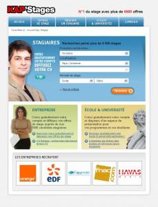 Kap'stages 5500 offres de stage sur le site Kapstages.com