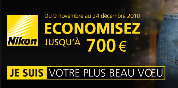 Cash Back Nikon 2010 Cashback chez Nikon pour Noël